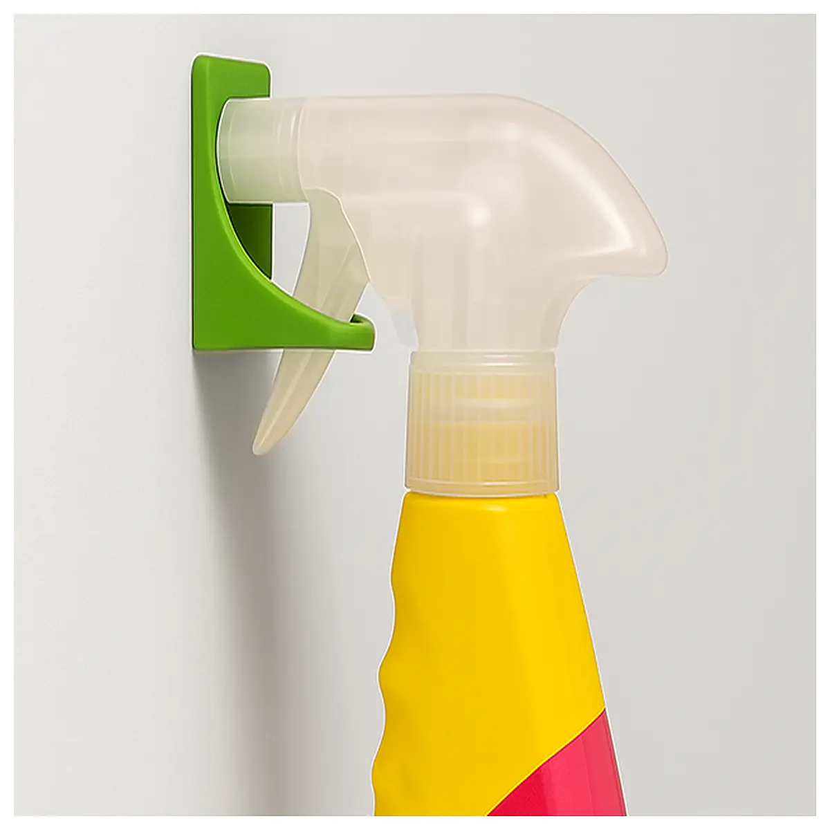 trigger bottle holder wall mount dispenser hook for kitchen cabinet cleaning supplies organizer