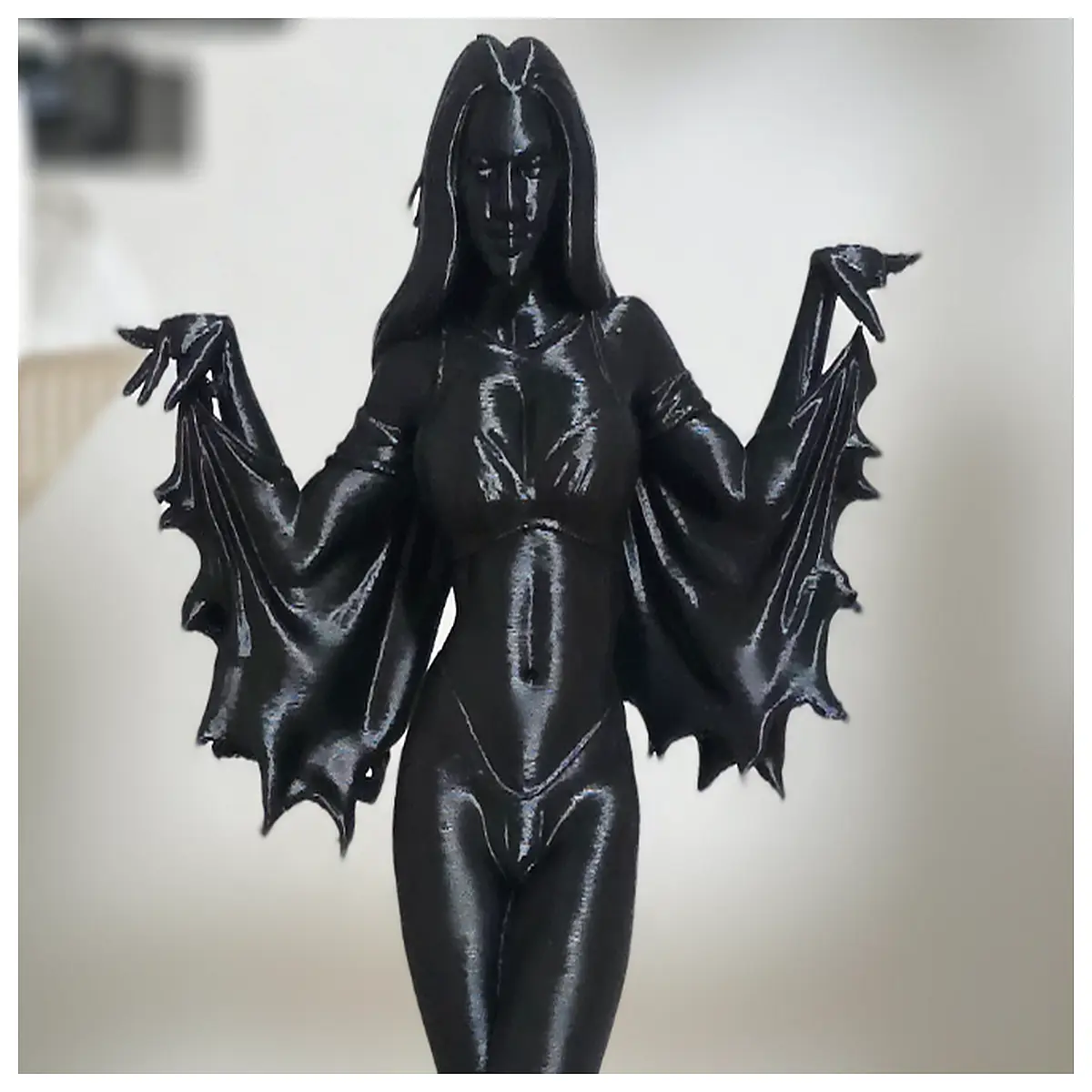 nyx goddess of night mythology statue decor dark aesthetic home decoration greek myth figure art piece for shelf