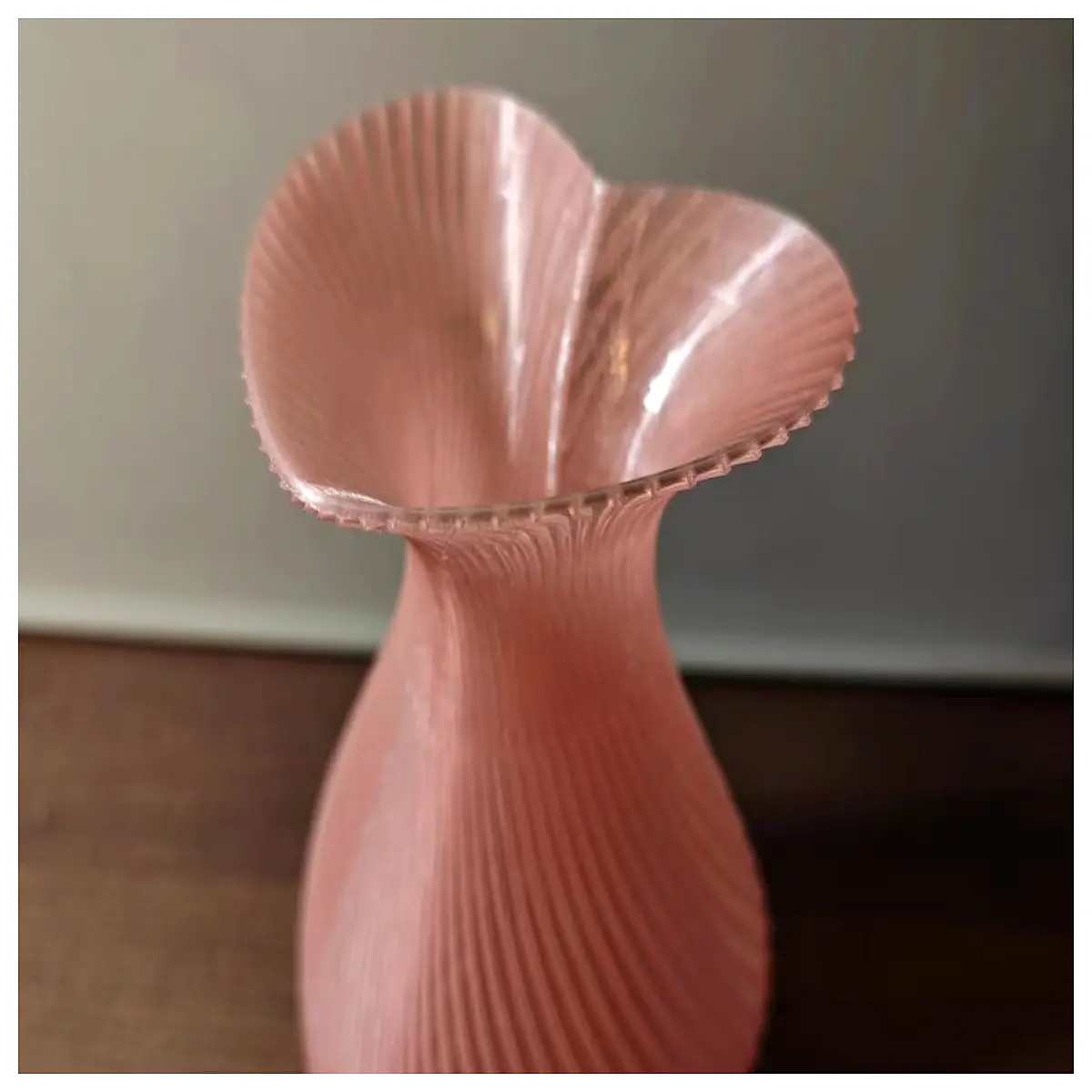 shaped vase for flowers romantic home decor accent glass vessel for roses and tulips