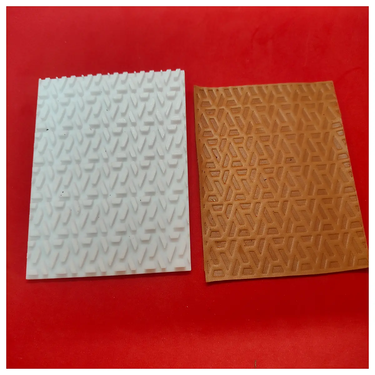 leather stamping tool triangle line pattern embossing die for crafts