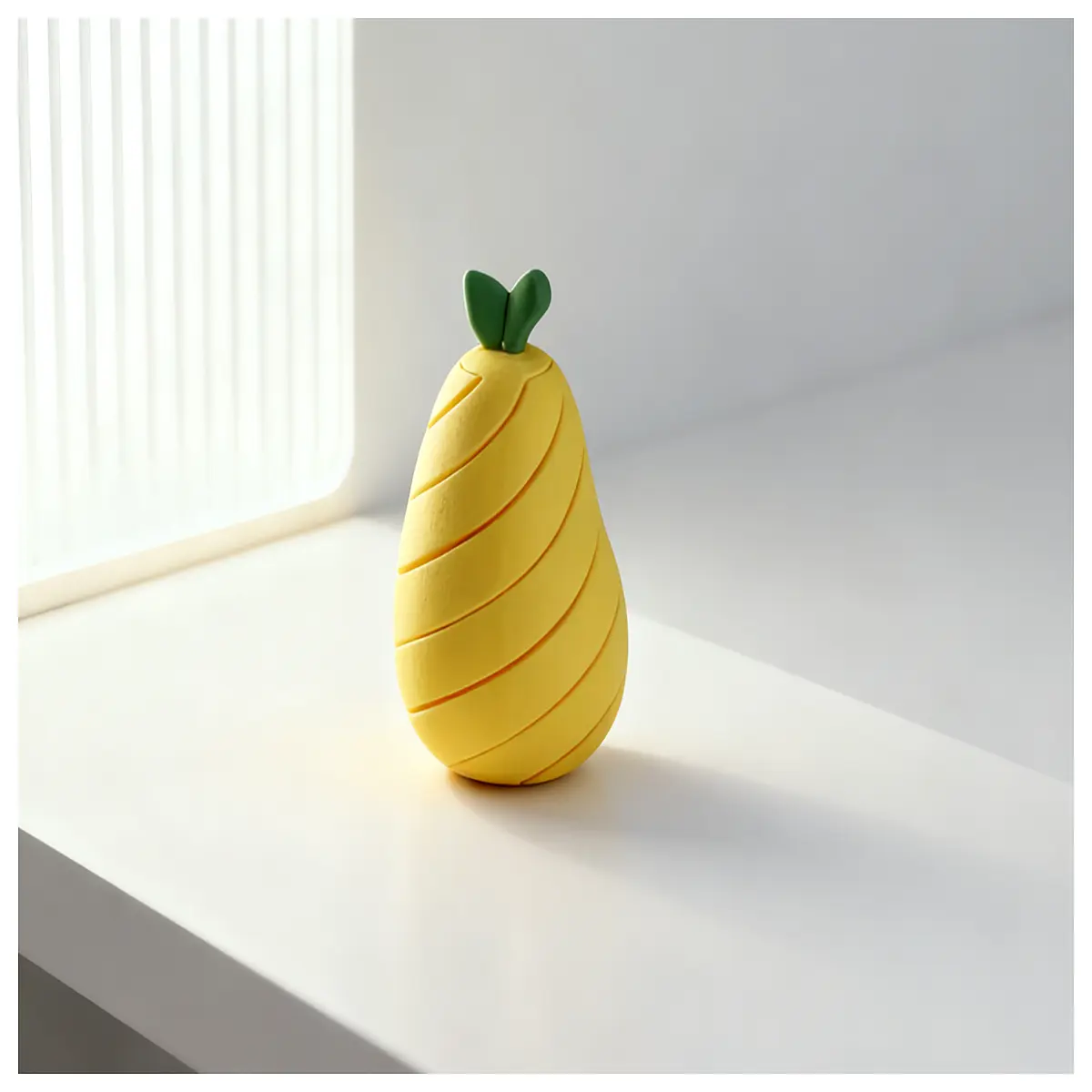 stress relief fruit pear fidget toy anti anxiety squishy squeeze popper for adults kids desk sensory tool