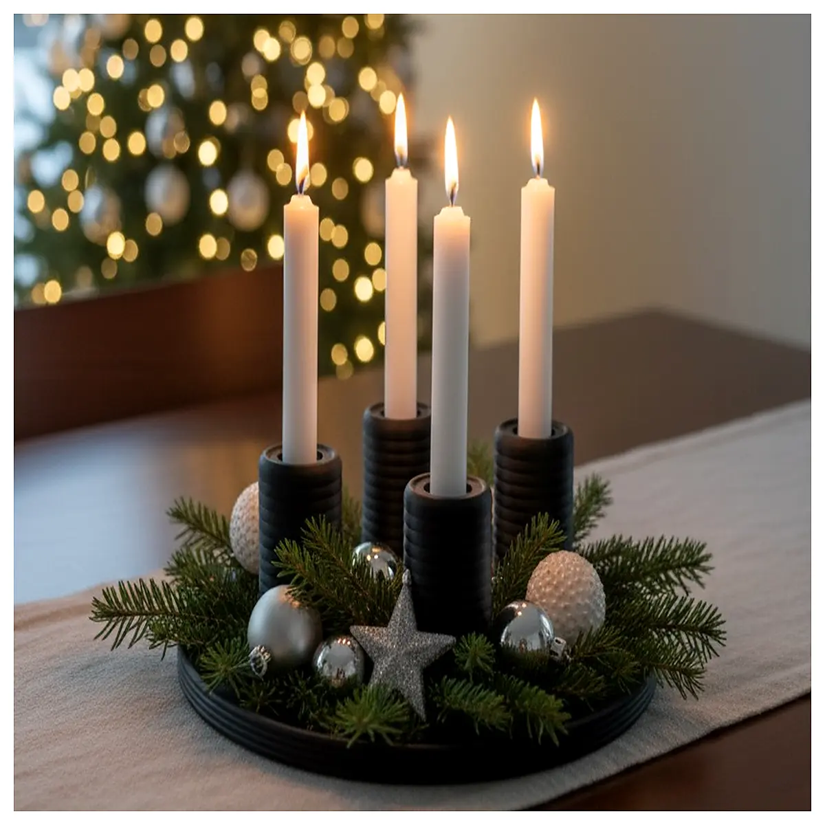 modern minimalist advent calendar candle holder christmas home decor
