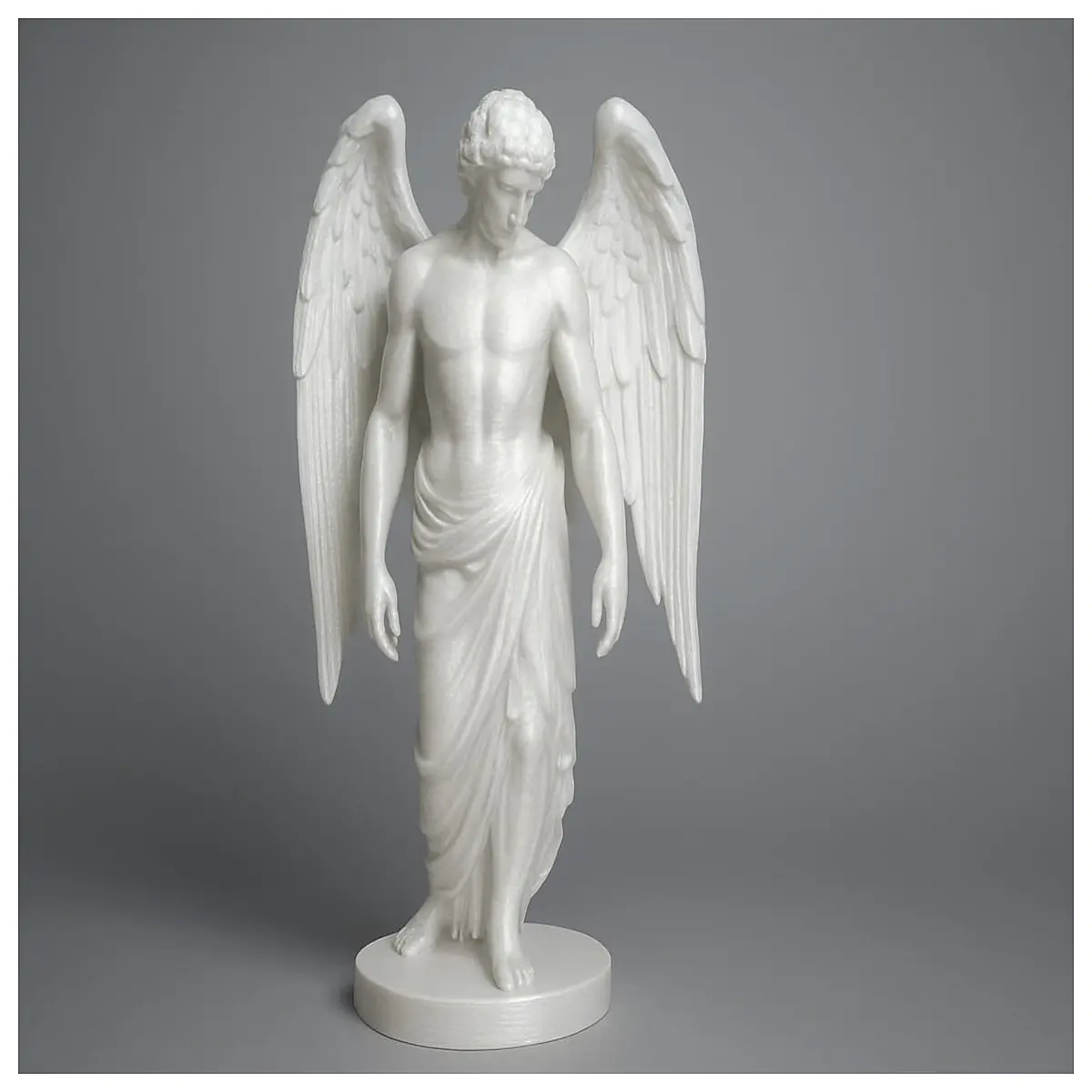 dark fantasy fallen angel statue gothic home decor resin sculpture for shelf