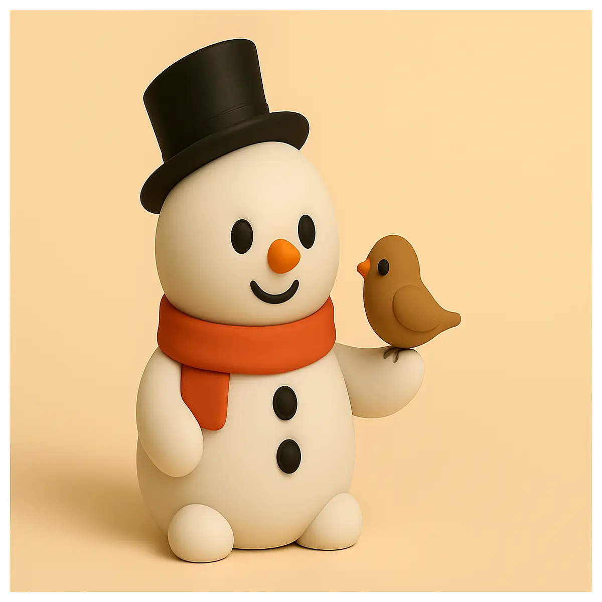 snowman with bird decoration garden ornaments outdoor winter yard decor