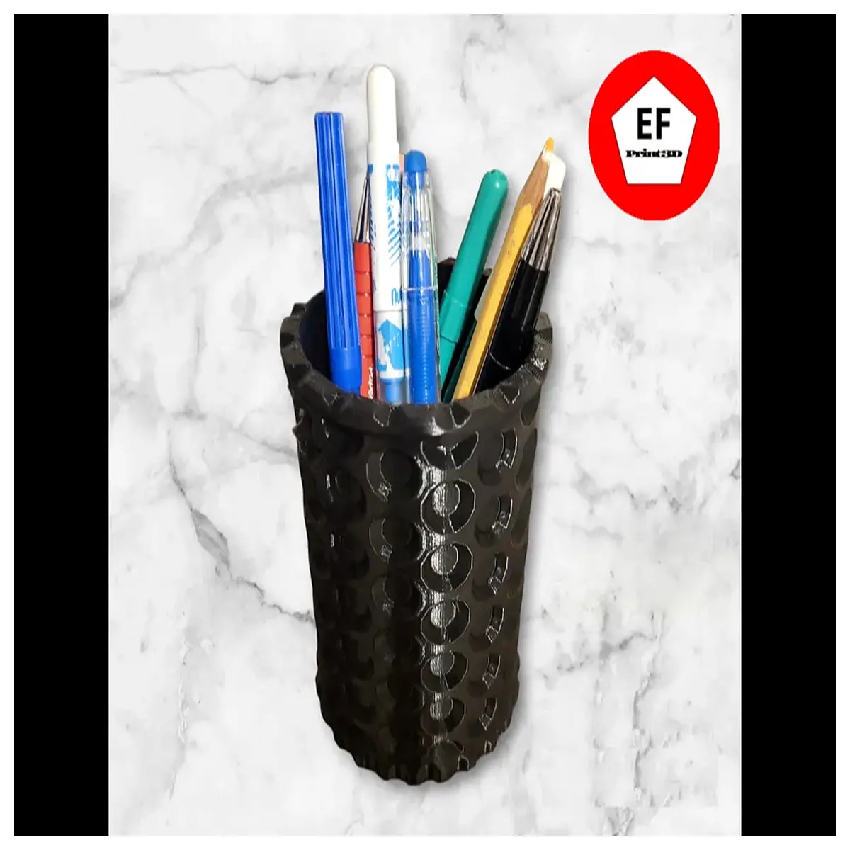 12 sided hexagonal pencil holder desk organizer multi compartment stationery storage for office supplies