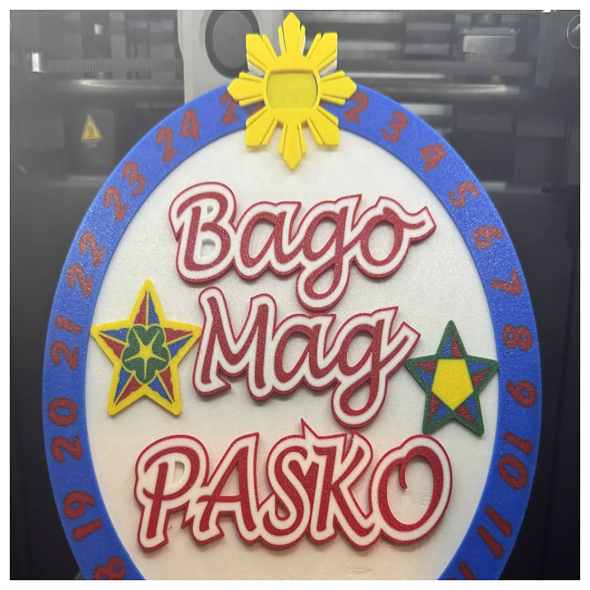 philippines christmas countdown wheel prop festive holiday party decoration interactive game