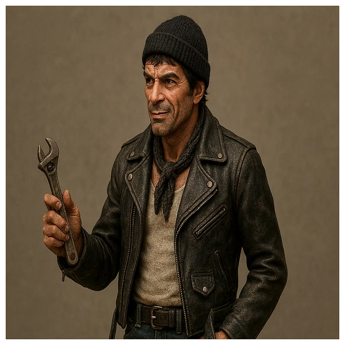 car mechanic action figure collectible toy for boys garage repair shop decoration