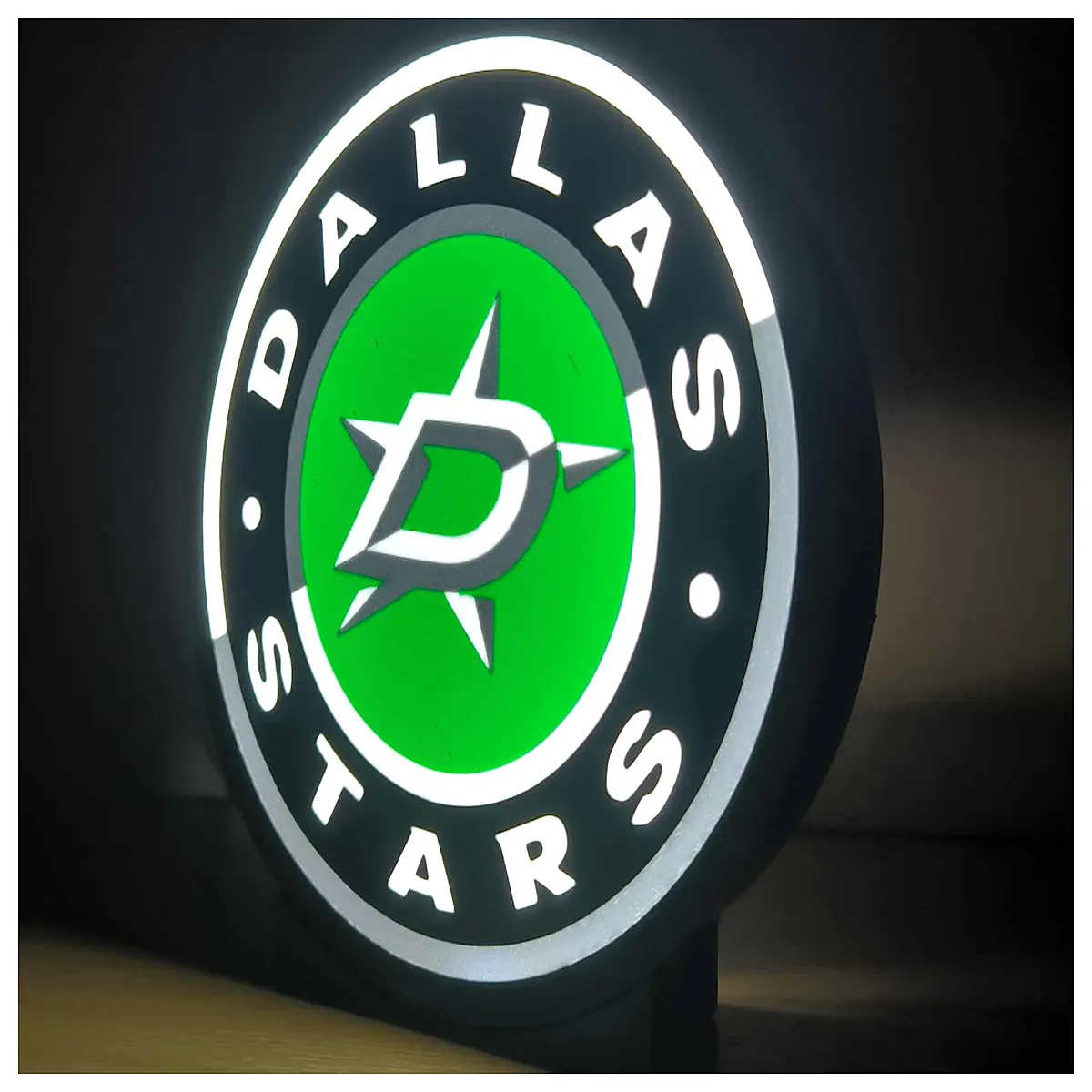 stars box sign hockey team neon for man cave decor