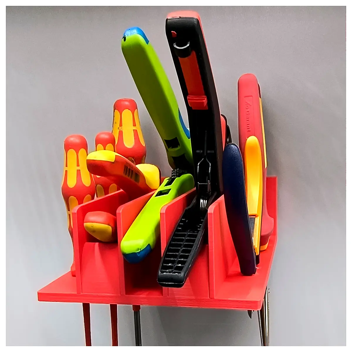 magnetic tool holder for electrician belt duty wire organizer clip cord management system for power tools storage rack