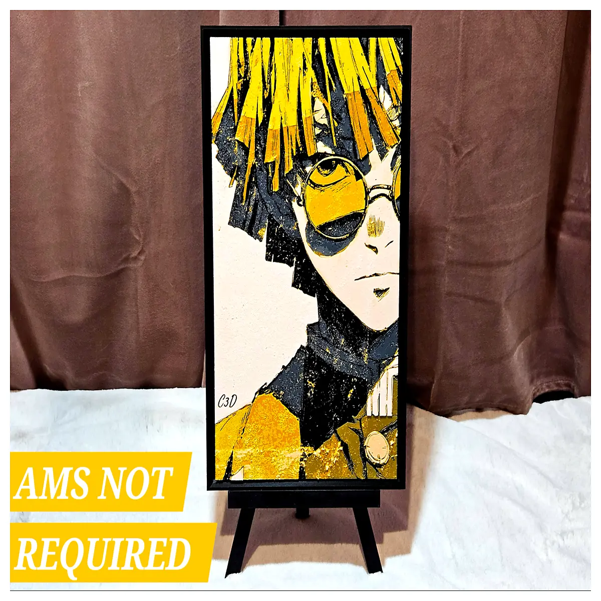 zenitsu agatsuma anime wall art cityscape aesthetic print modern bedroom decor