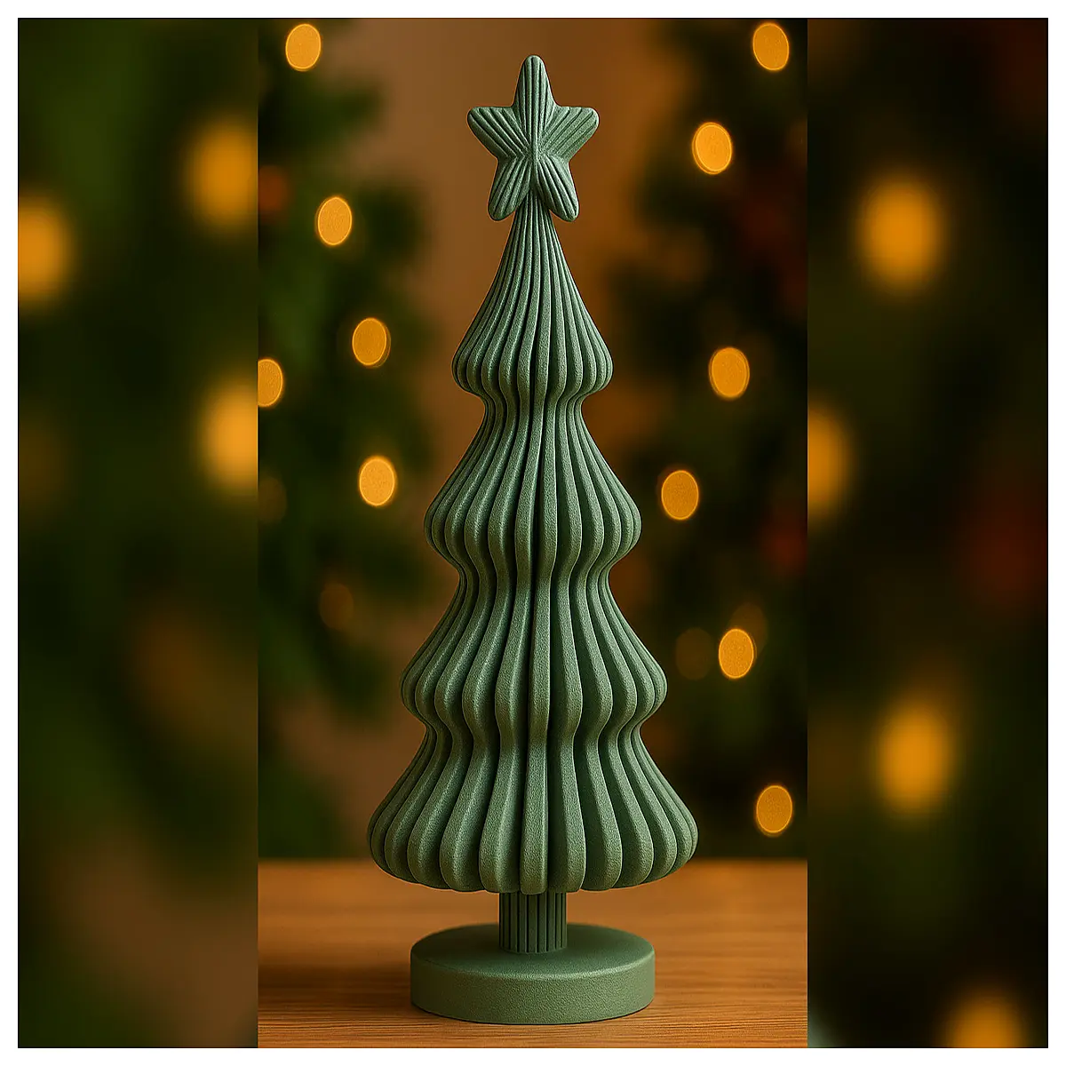 modern spiral ribbed christmas tree artificial pine for home holiday decor