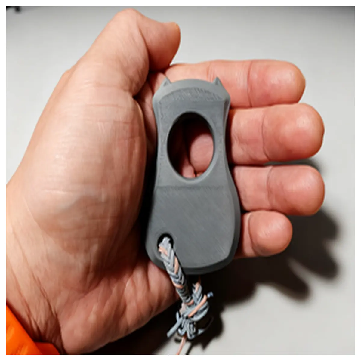 tactical knuckle duster keychain edc self defense metal grip anti panic alarm personal safety tool for men