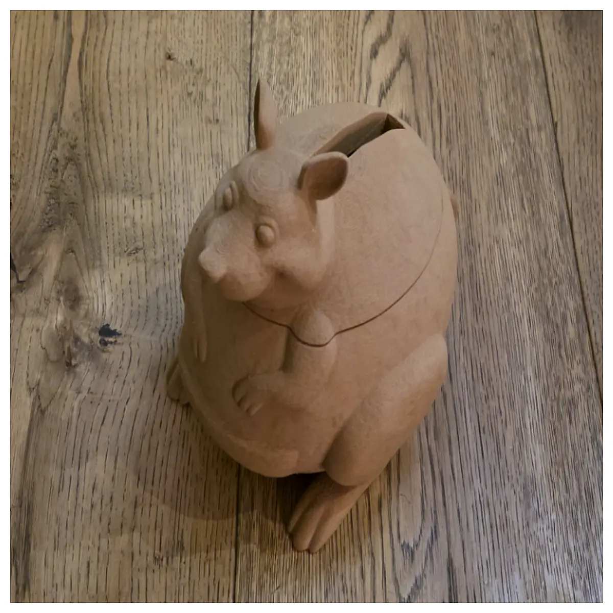 piggy bank for kids cute animal money box with coin slot wooden savings jar for children s allowance