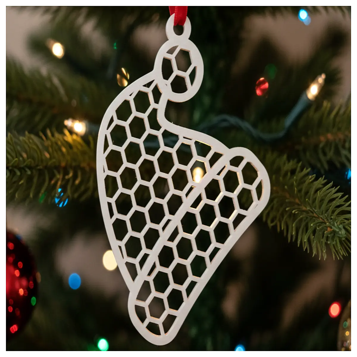 honeycomb paper christmas hat ornaments holiday party decor festive table centerpieces