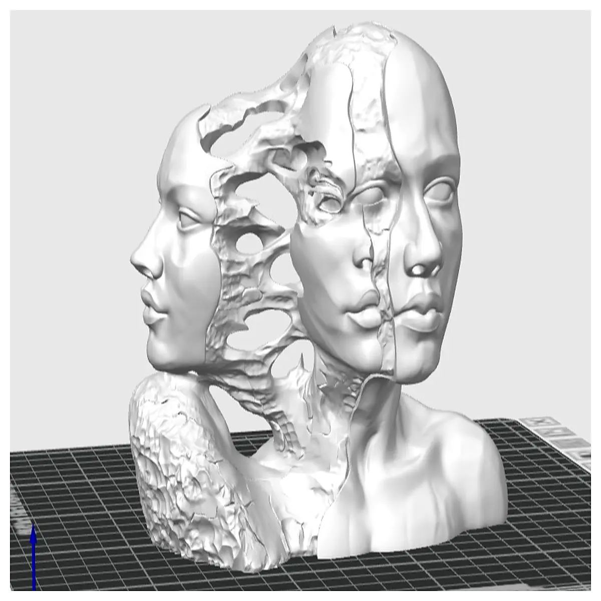 half bust sculpture resin art statue for home decor shelf collectible figurine