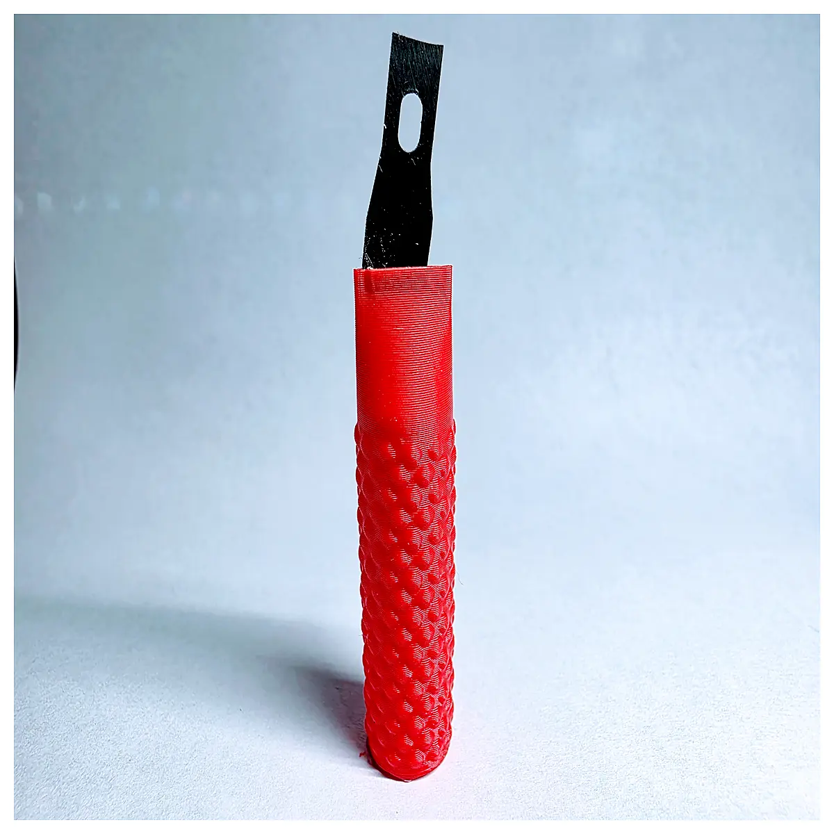 self sealing xacto blade storage container safety sharp holder with lid craft supplies organization