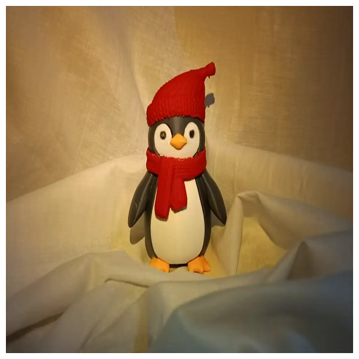 disassembled small penguin toy parts cute broken penguin figure pieces collectible plastic components