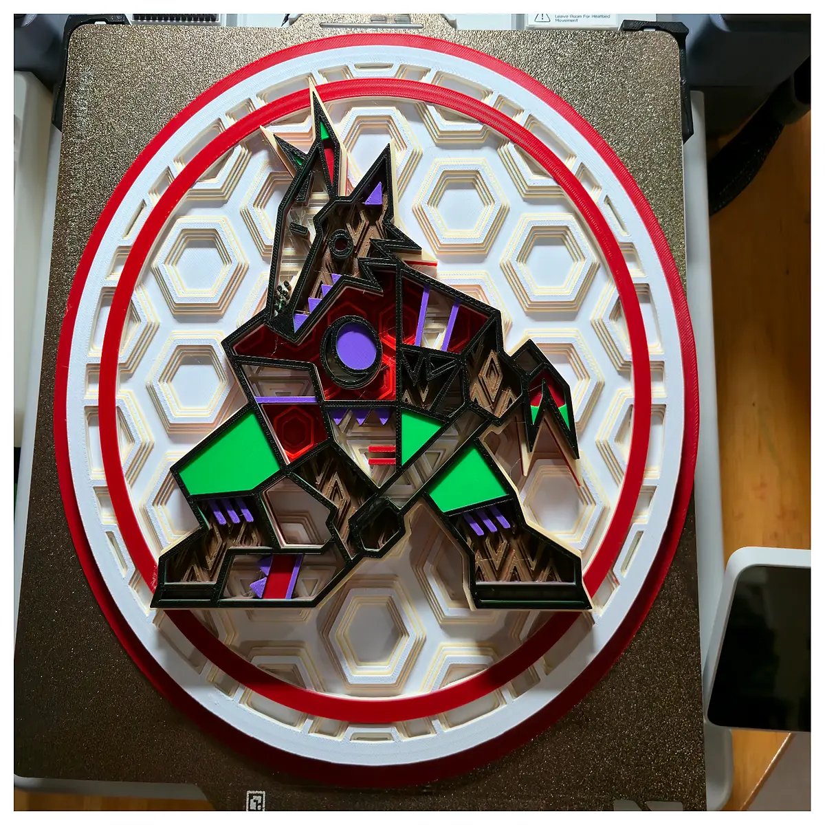 phoenix coyotes mosaic wall art hockey team decor custom painting for home office