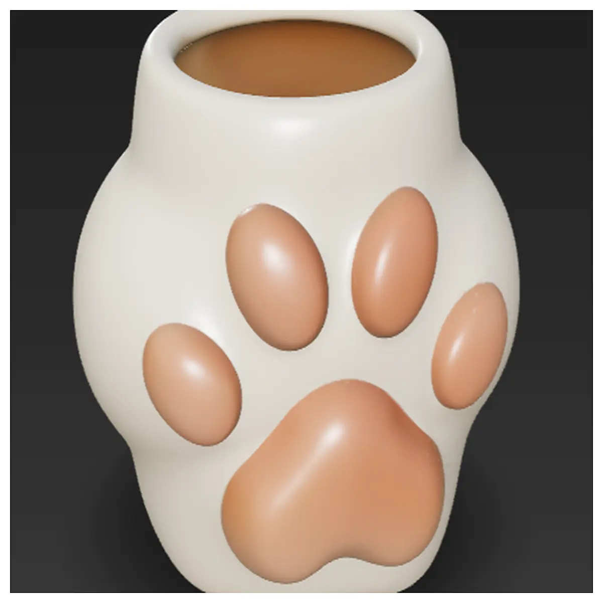 cute cat paw desk organizer pen holder for home office stationery storage