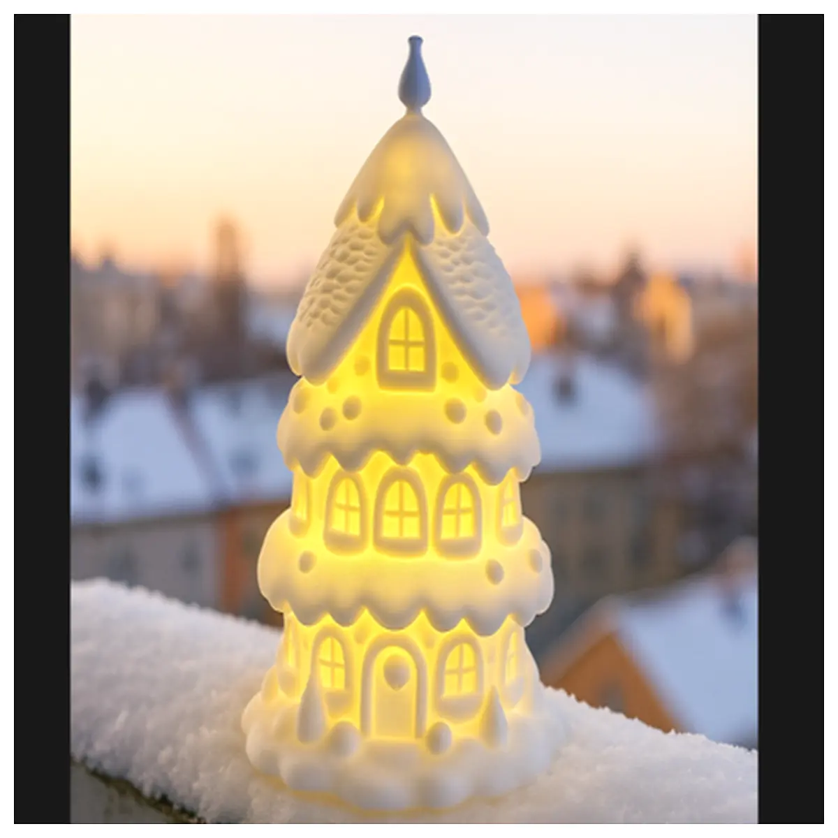winter snow scene house kc008 fairy lights for bedroom cozy home decor holiday party decoration