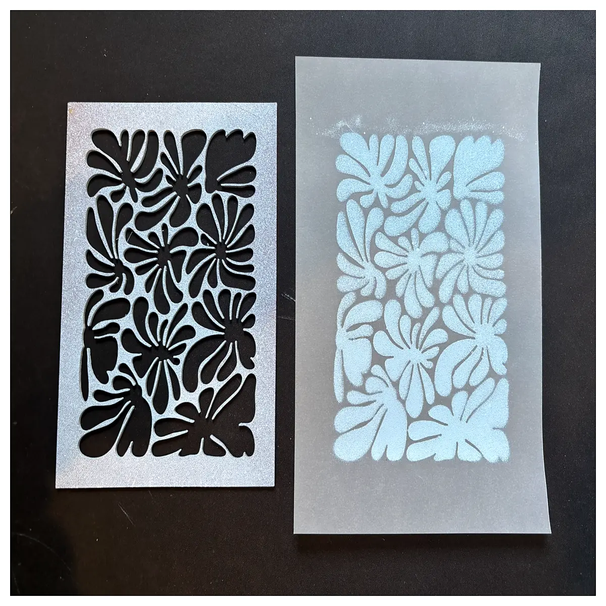 flower stencils for painting walls floral art templates for diy decor reusable flower cutouts for crafts