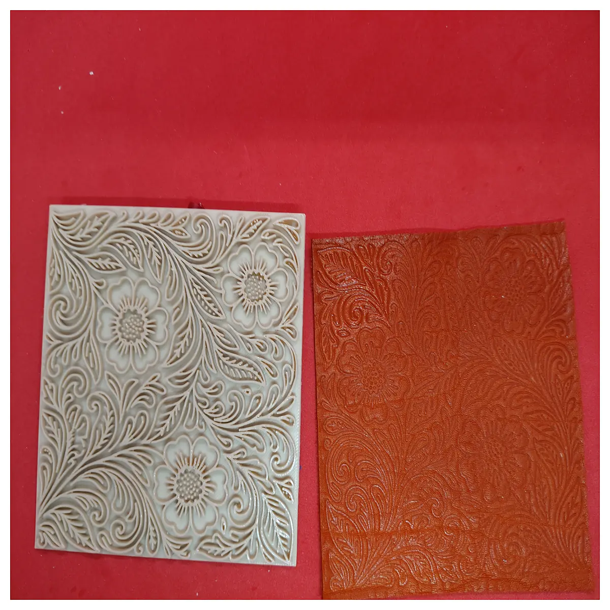leather stamping tool western floral design embossing die for diy craft projects handmade jewelry accessories