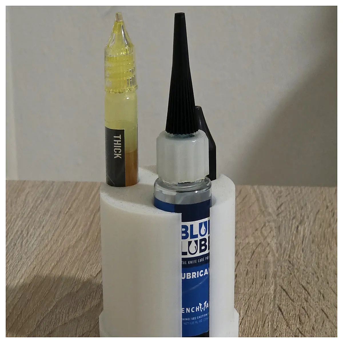 oil station organizer holder for balisong maintenance tools storage