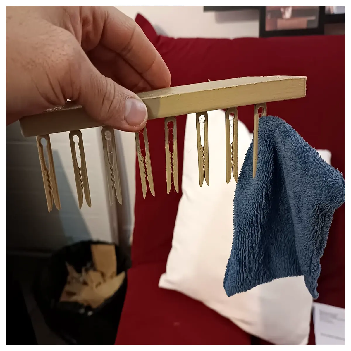 kitchen towel drying rack holder for dish cloths sponges countertop organizer