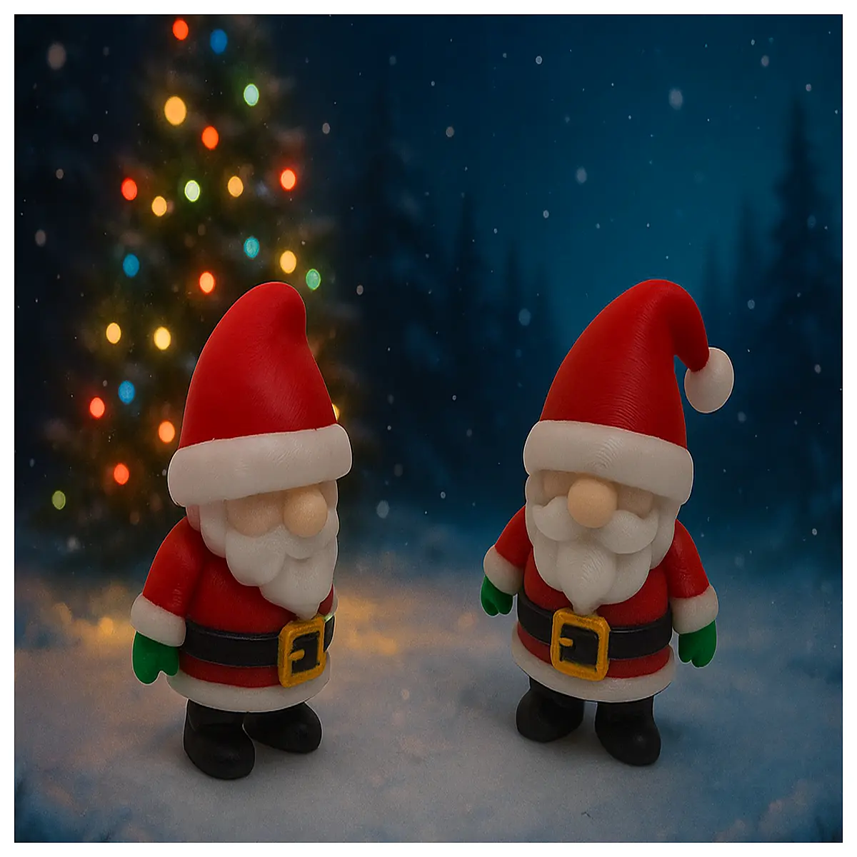 articulated christmas gnome figurine with movable joints for holiday home decor and festive table centerpieces