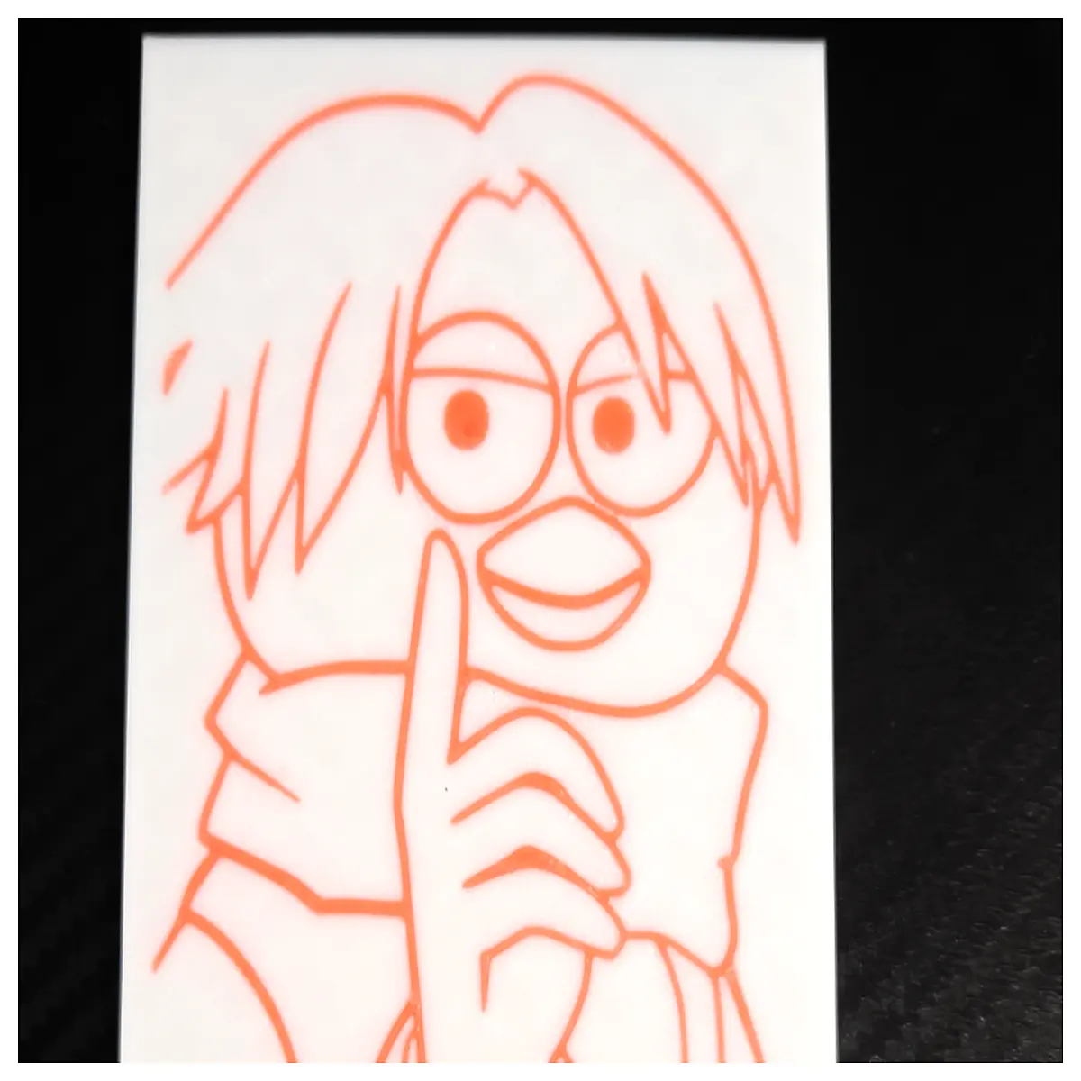 ikun cartoon finger lens boy photo prop funny meme sticker
