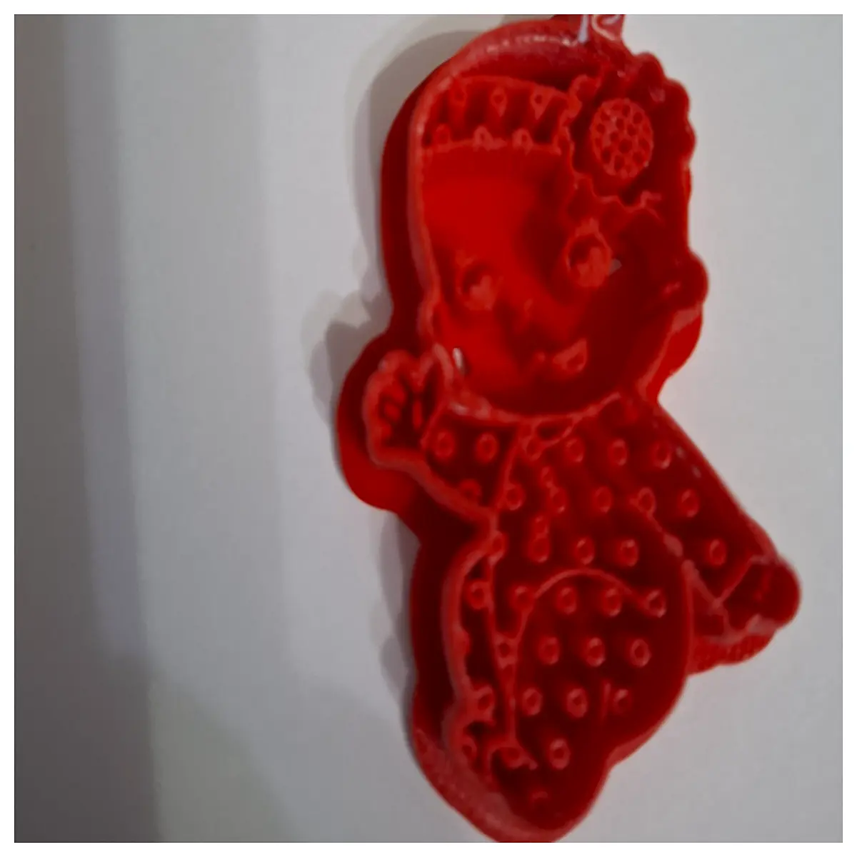 sitting girl polka dot cookie cutter fondant for cake decorating