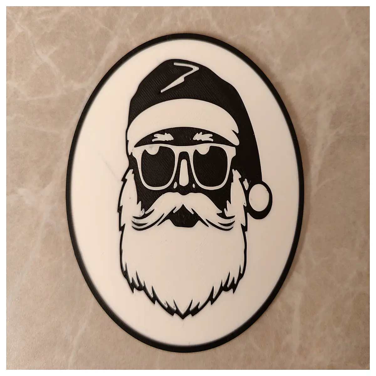 christmas coaster set festive holiday table decor santa claus mug mat non slip rubber winter party