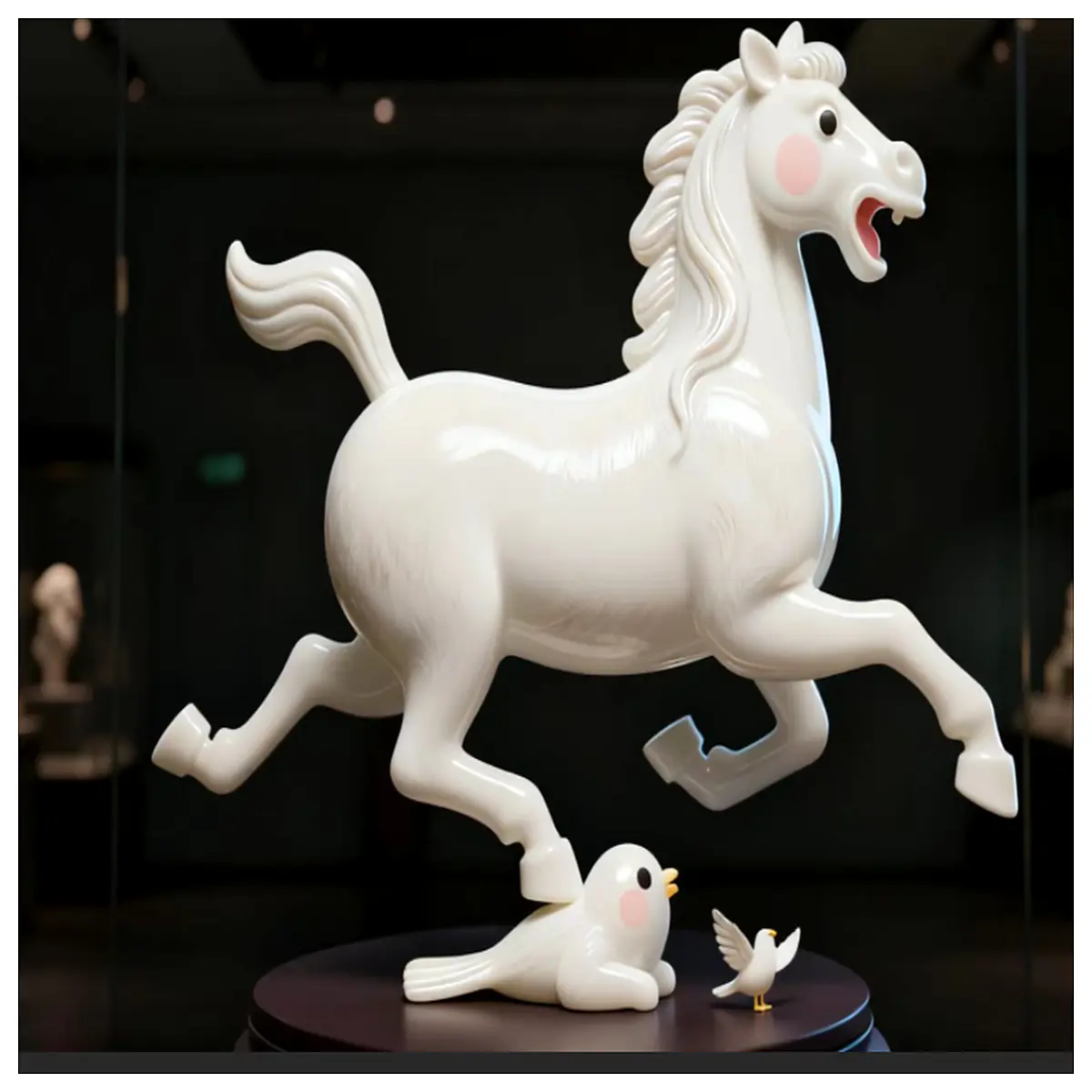 bronze horse flying statue han dynasty cultural gift home office desk decor lucky wind chime ornament