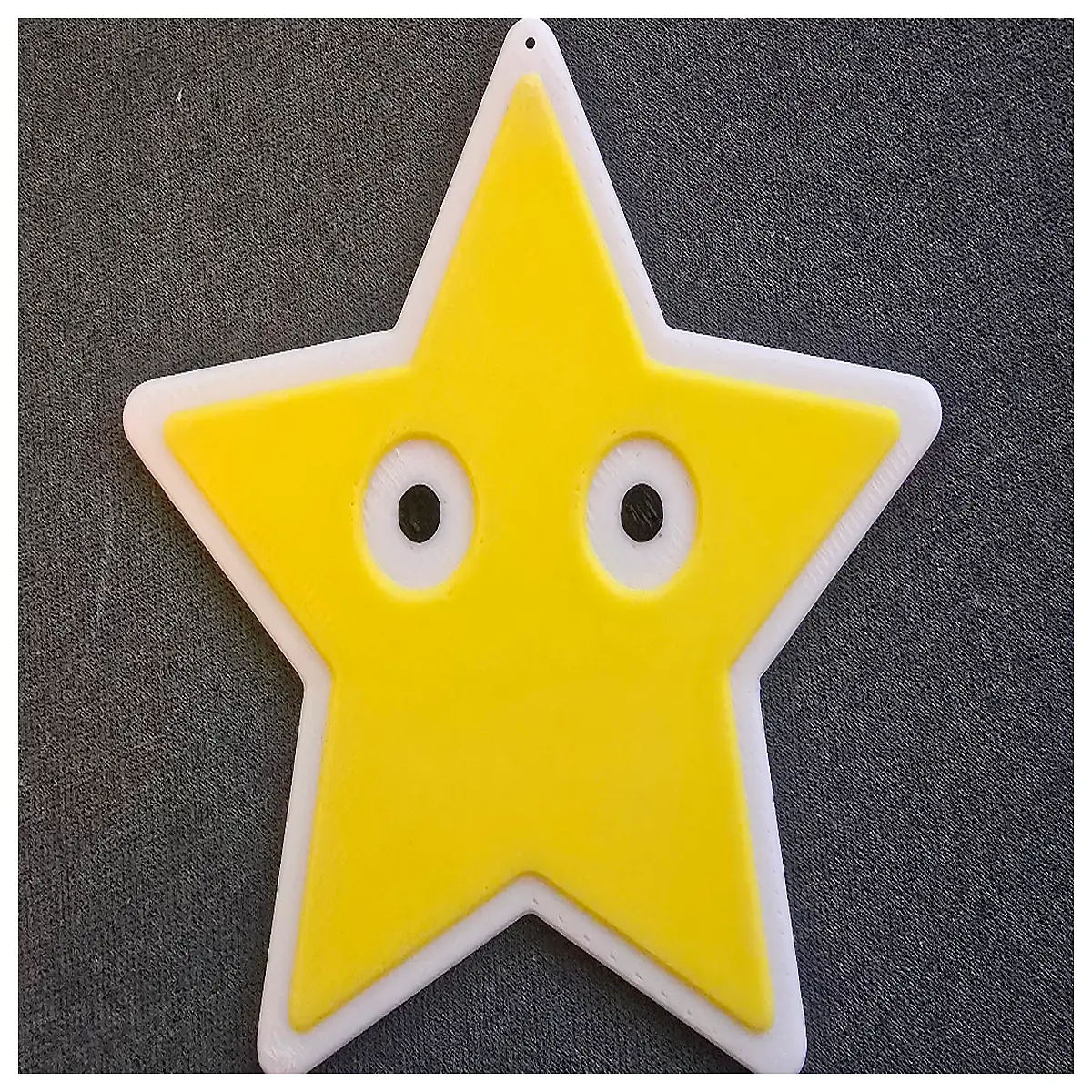shocked star christmas decoration looking at you funny face holiday decor