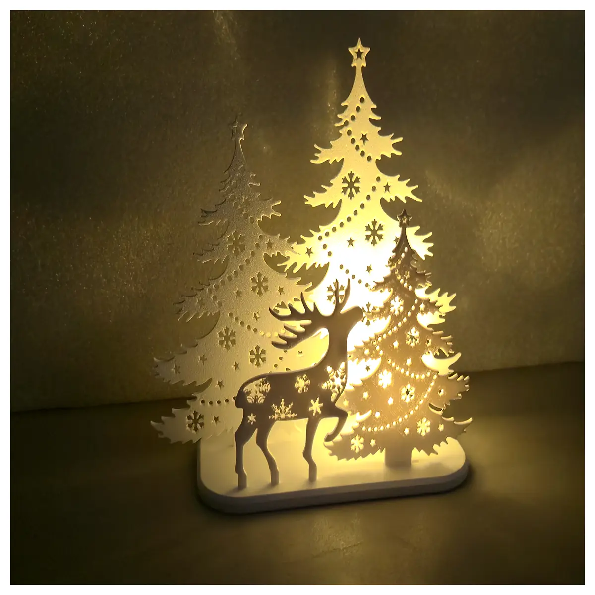 christmas forest deer backdrop wall mural holiday winter scene decoration