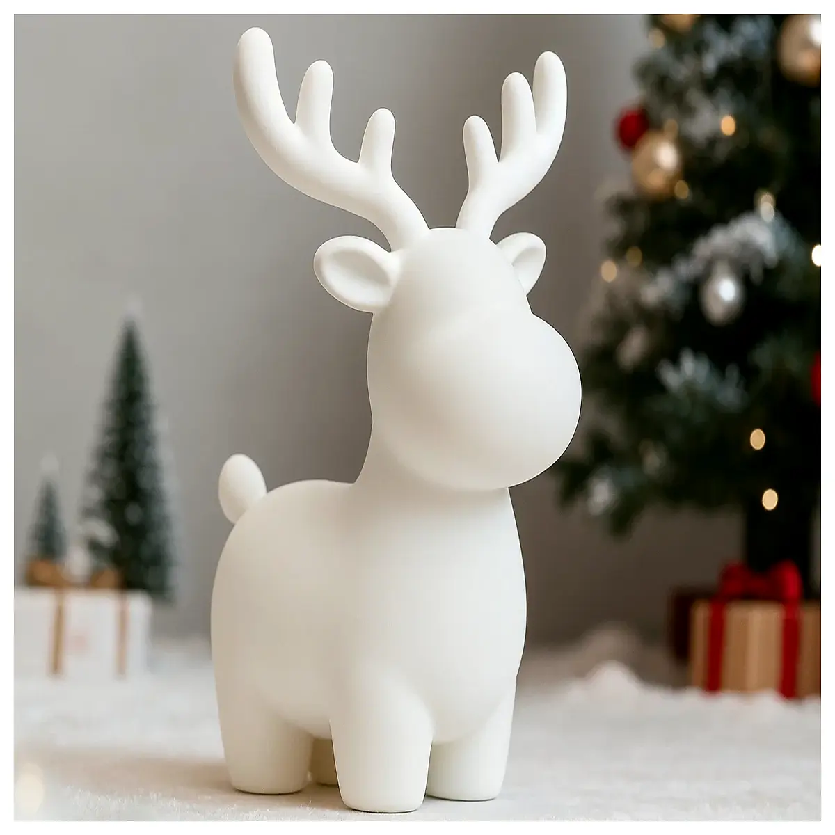 cute plush reindeer stuffed animal soft toy for kids holiday decor gift