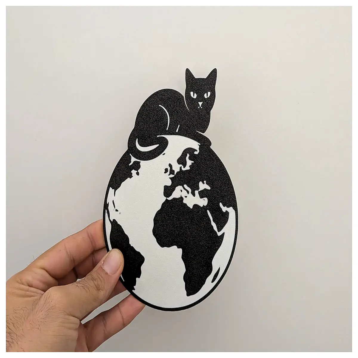 cute cat planet wallpaper space cat art print cosmic feline decor cat poster for bedroom