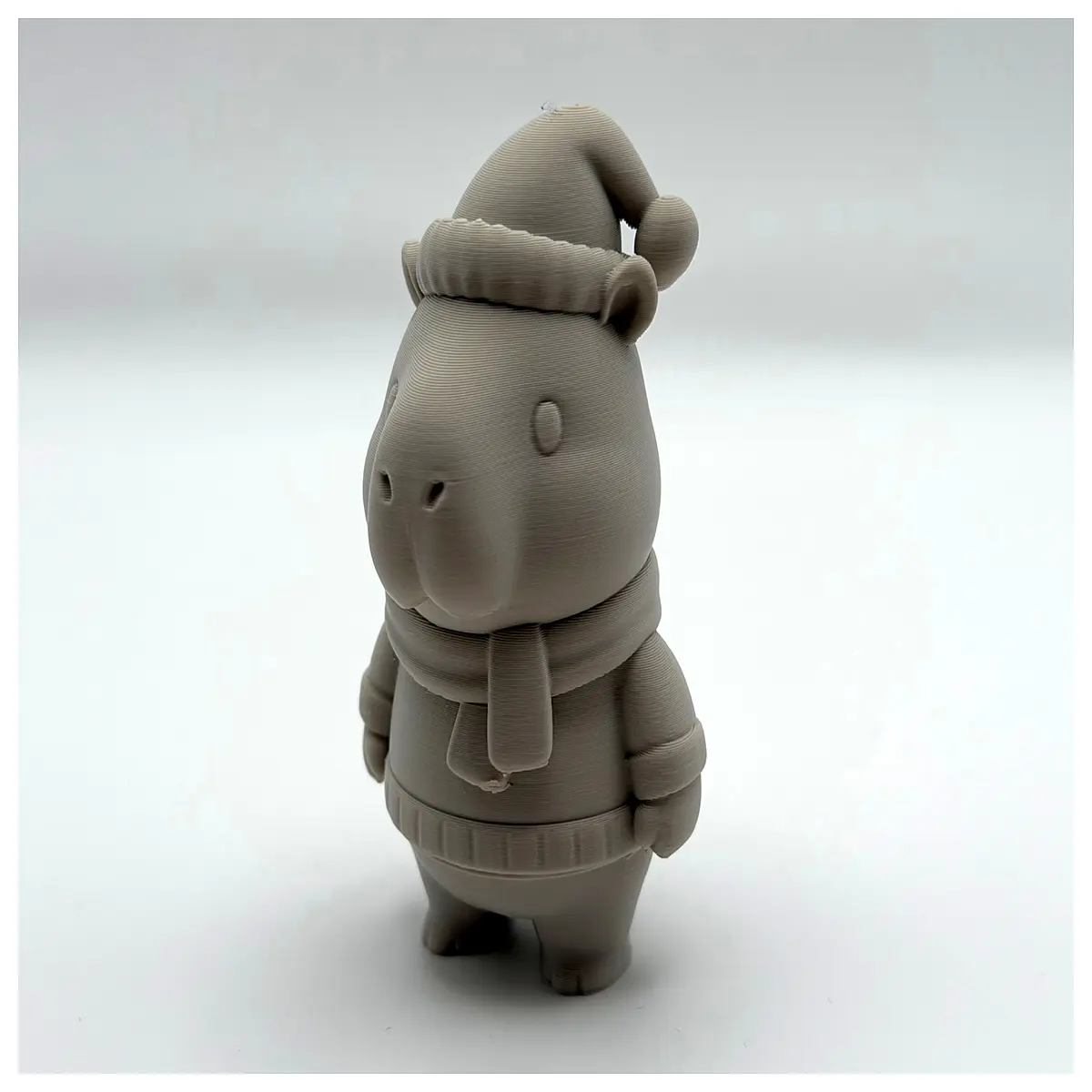 cute capybara christmas plush toy holiday decor kids
