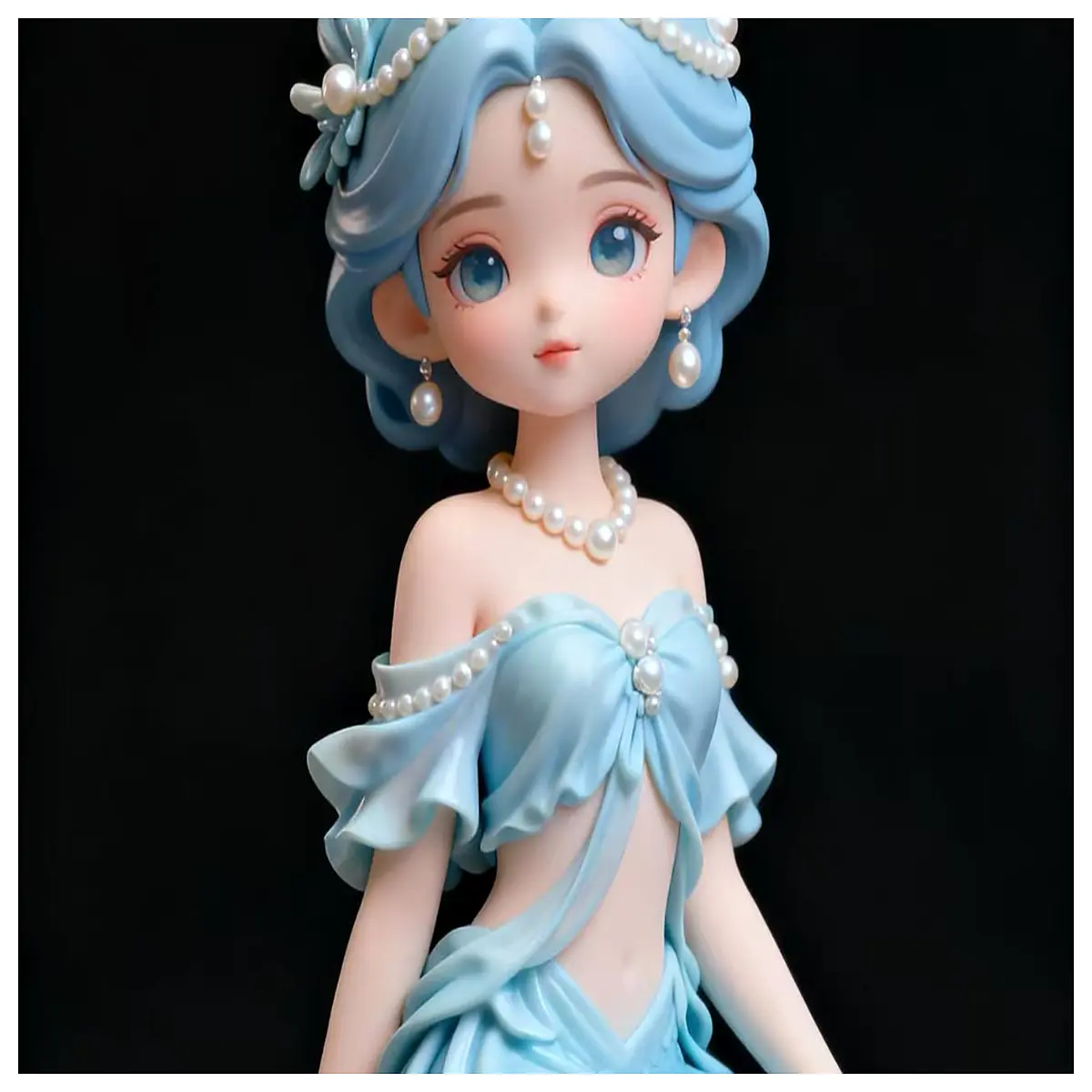 mermaid figurine collectible resin statue for desk decor siren doll toy gift