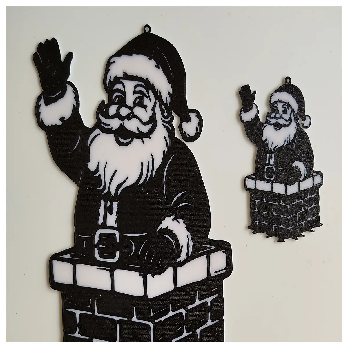 santa claus fireplace decoration holiday home decor christmas mantel ornament festive seasonal