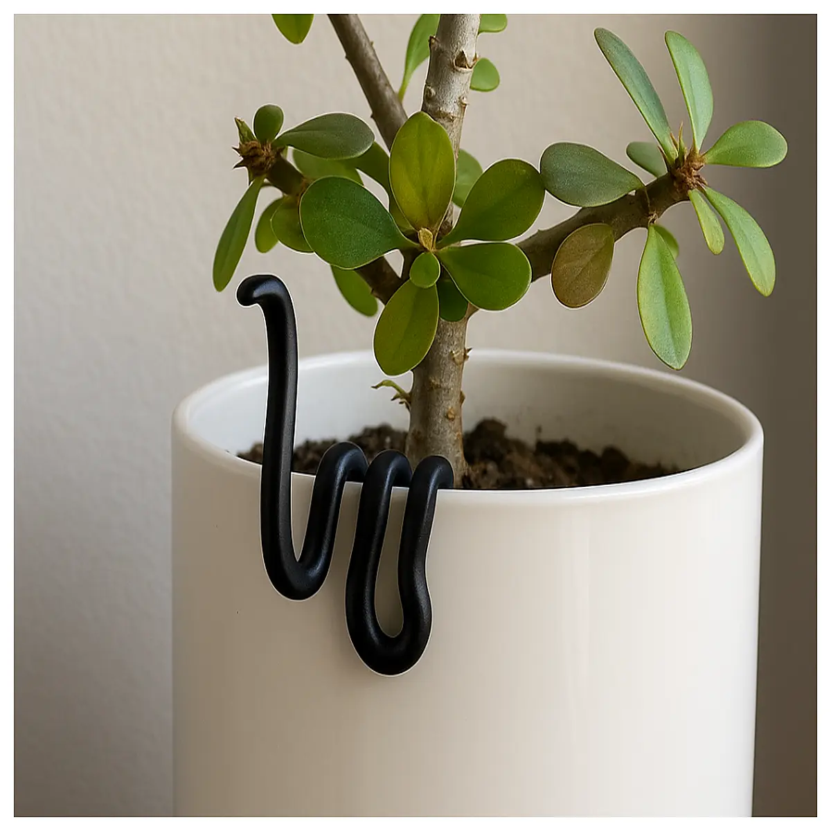 hanging planter snake shape minimalist decor for indoor plants succulent pots wall mounted garden art