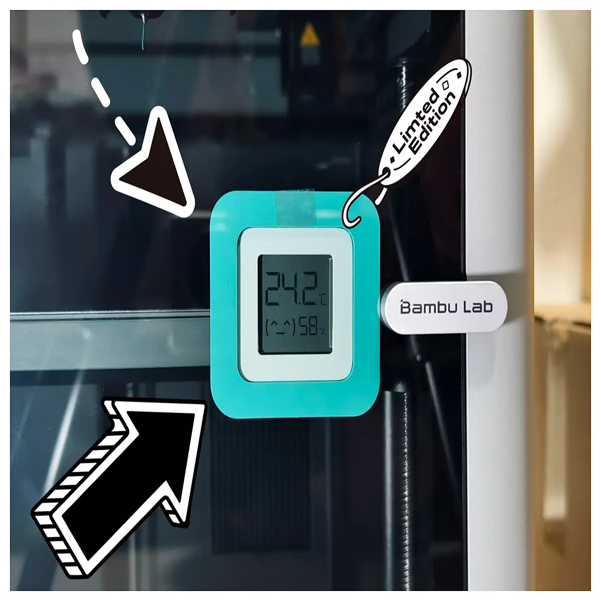 mi home temperature humidity sensor 2 mount holder bracket wall adhesive sticker for smart thermometer