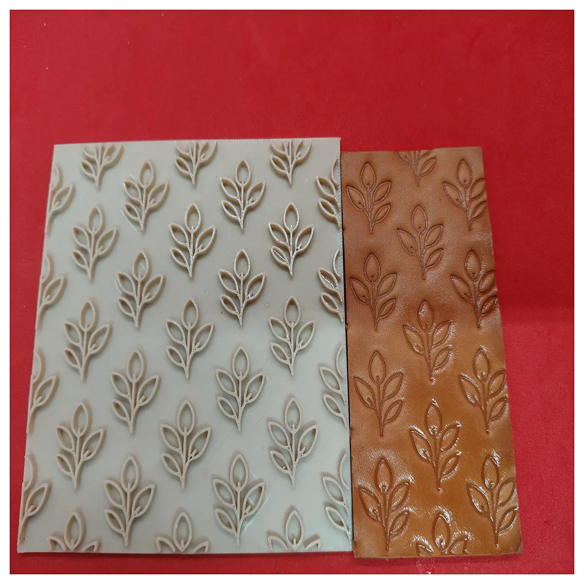 leather stamping tool branch pattern embossing roller for diy craft journaling