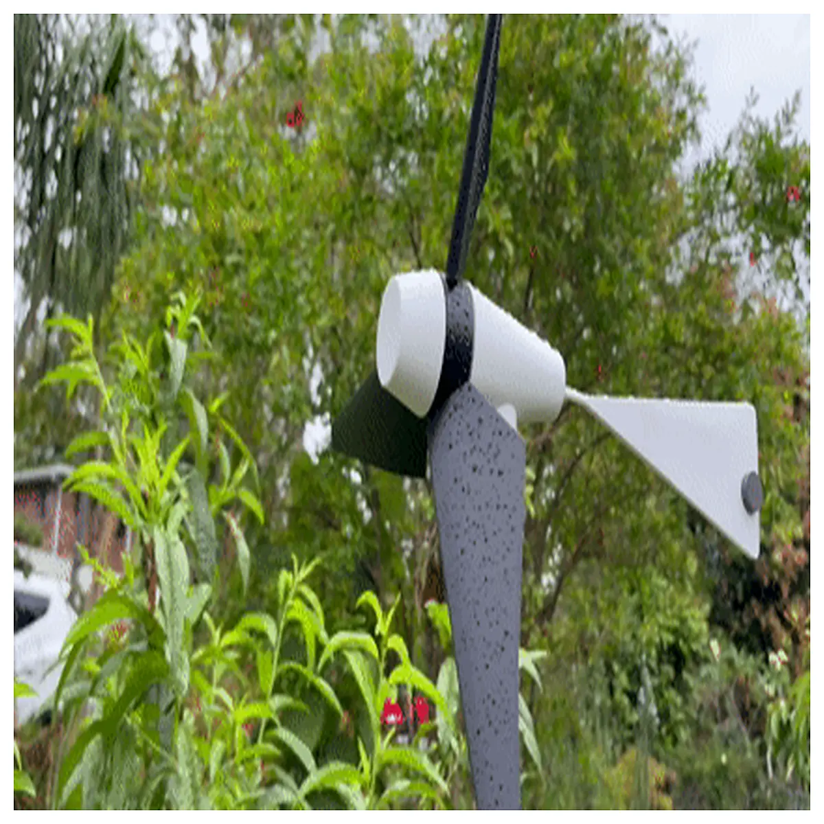 solar garden wind turbine generator for outdoor lighting