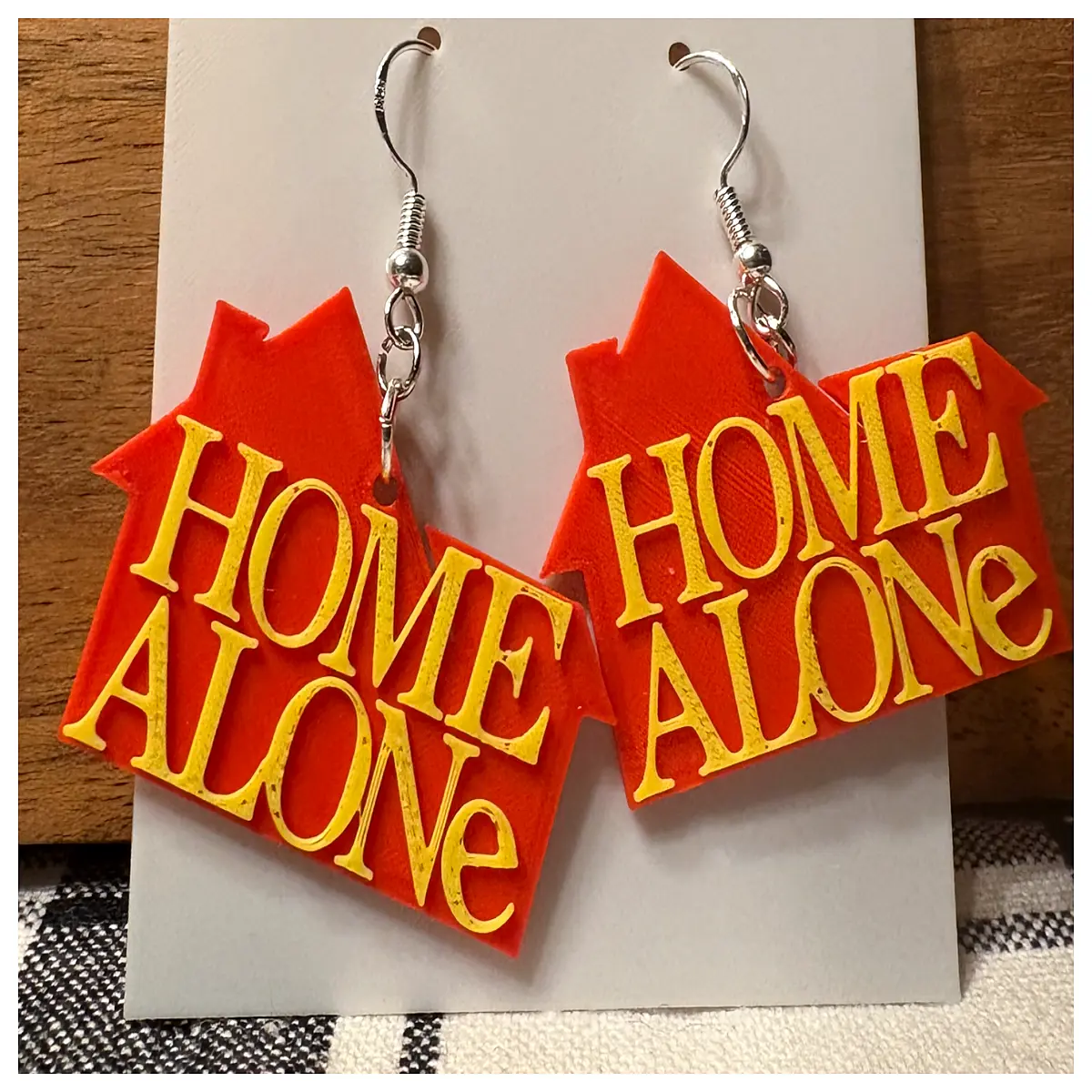 home alone christmas earrings kevin mccallister holiday party jewelry festive dangling studs