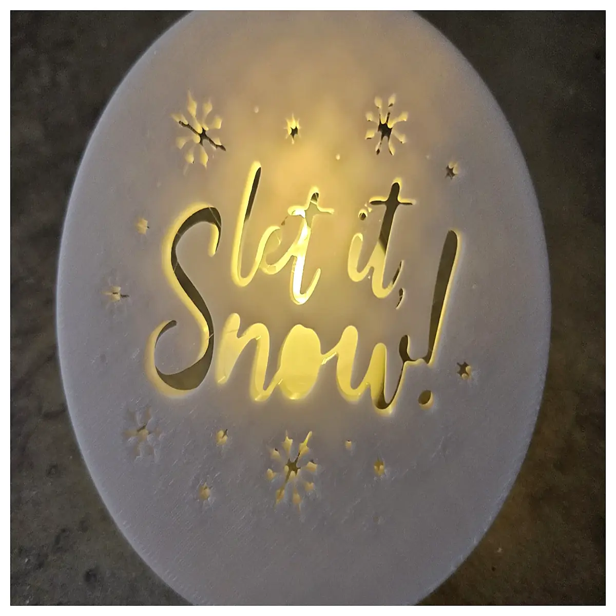 snow effect coaster glass table protector winter decor non slip drink mat