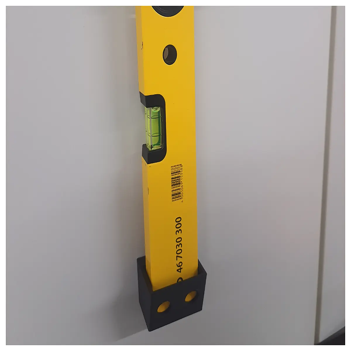 stabila 70mm spirit level wall mount bracket duty tool holder storage rack for workshop