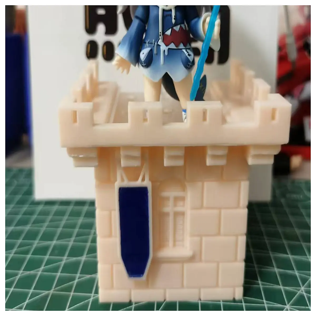 figure case medieval castle diorama base accessory for anime collectibles