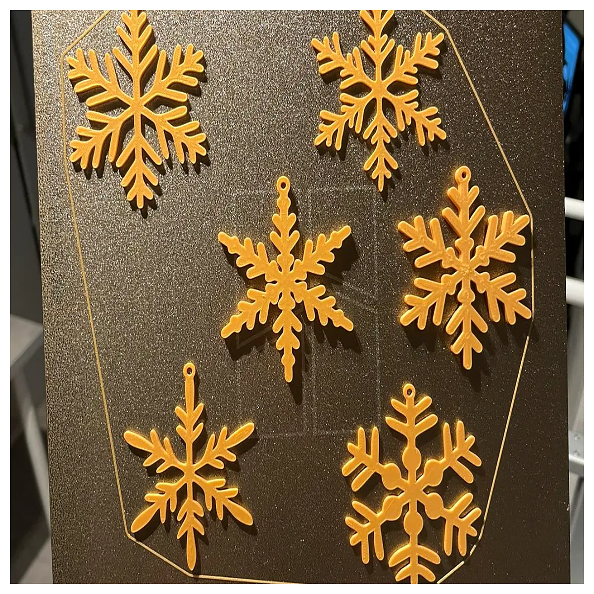snowflake christmas decorations hanging ornaments winter holiday party home decor