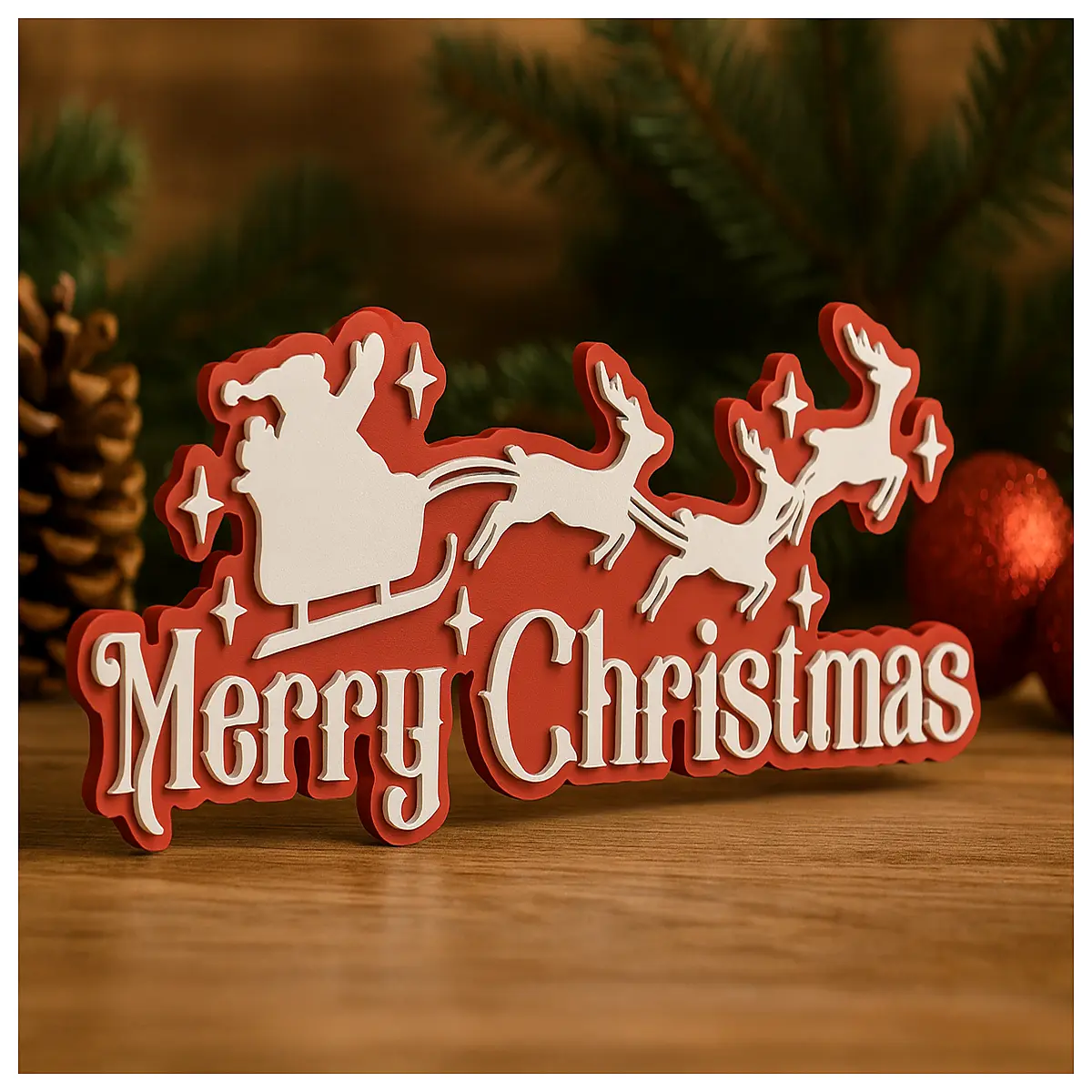merry christmas sign wooden hanging decoration for home fireplace mantel indoor outdoor party decor